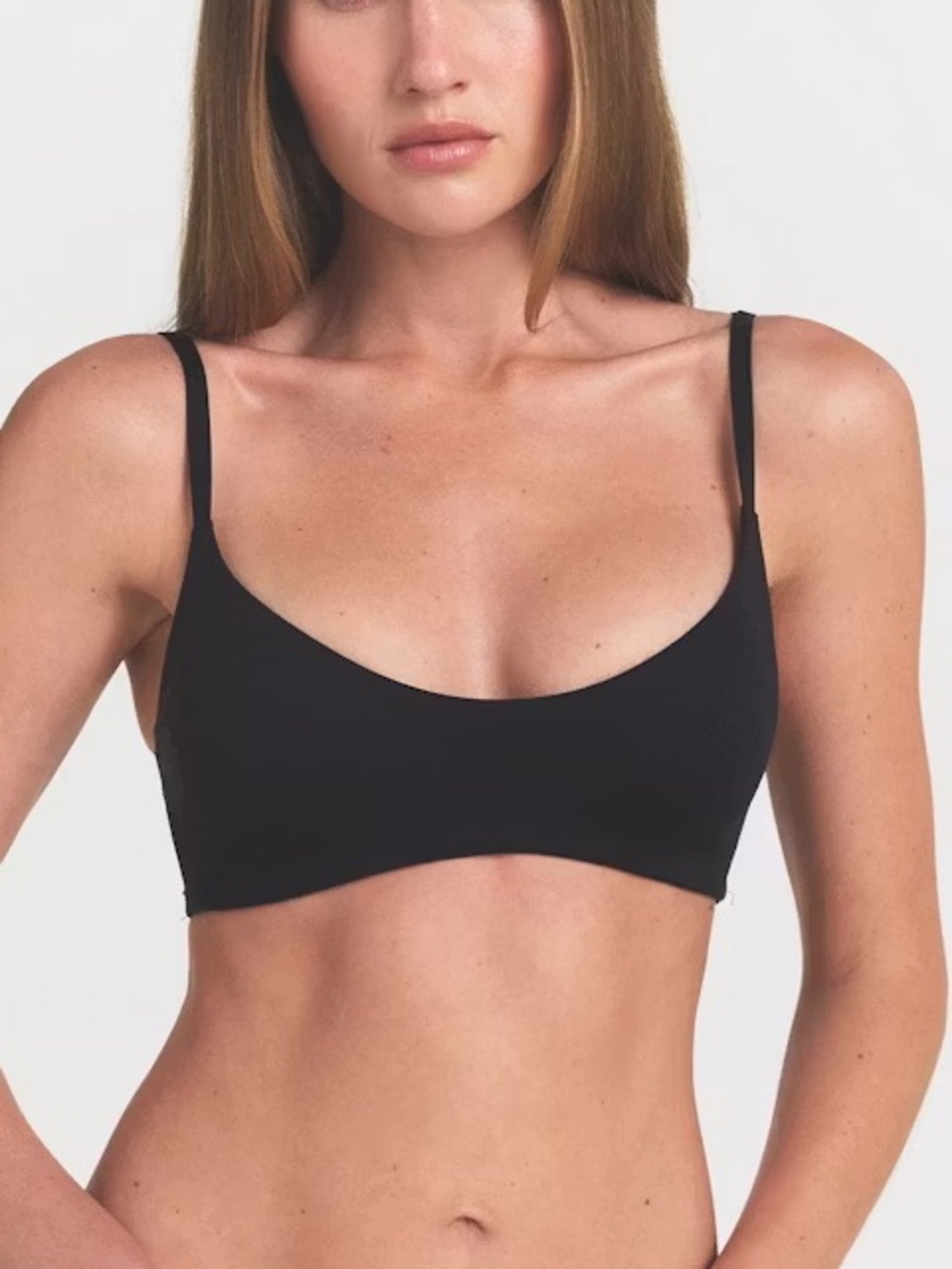 NikeSKIMS Matte Micro Scoop Bra Obsidian S NWT